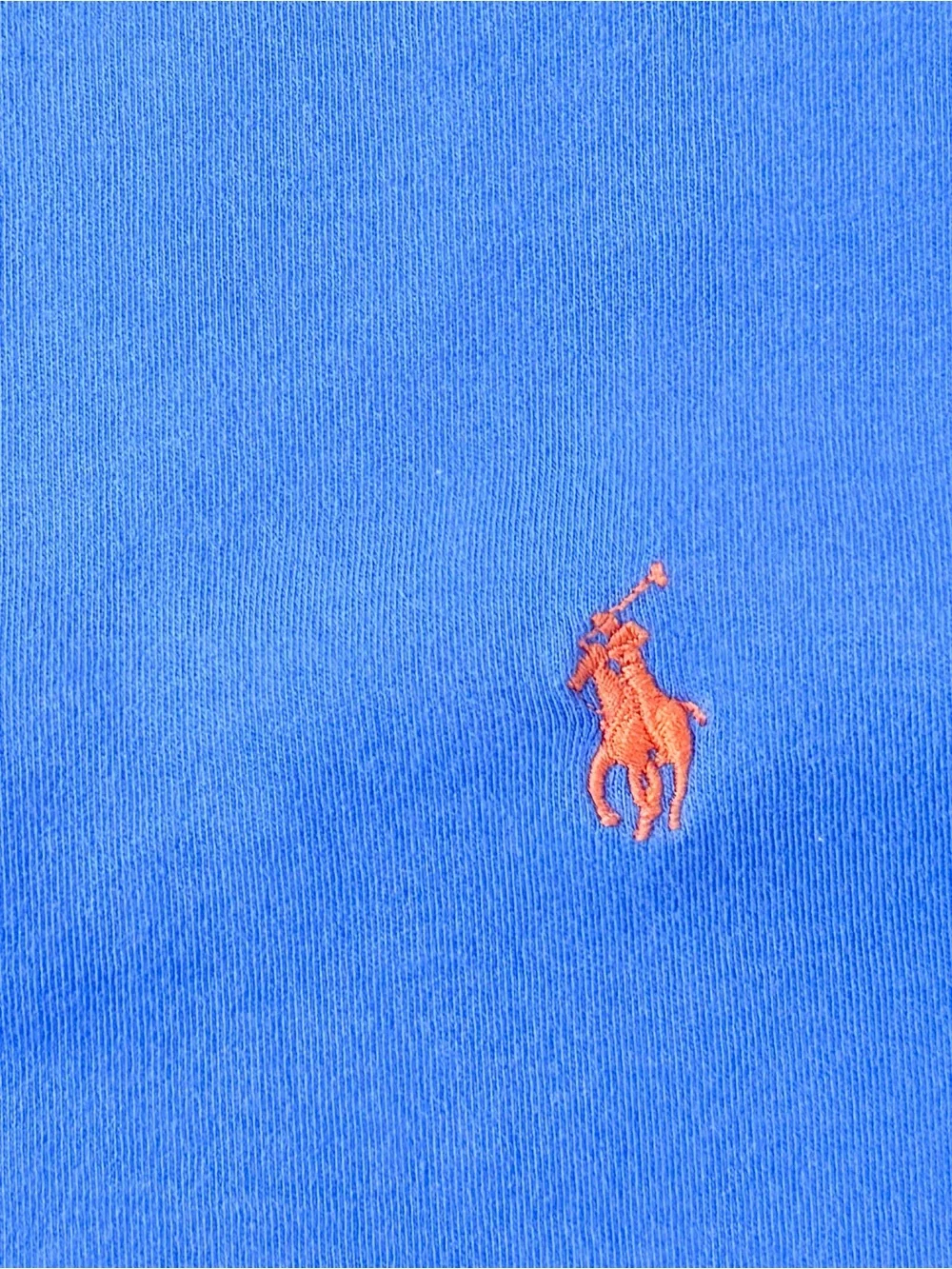 Polo Ralph Lauren Blue Orange Pony Cotton Polo Shirt Mens XL Classic Fit